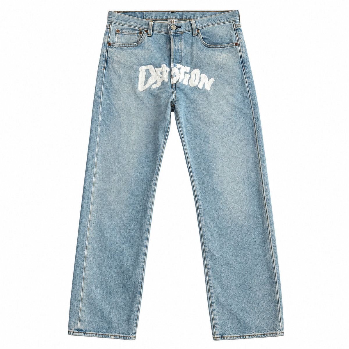 Straight Leg Light Blue Denim 006