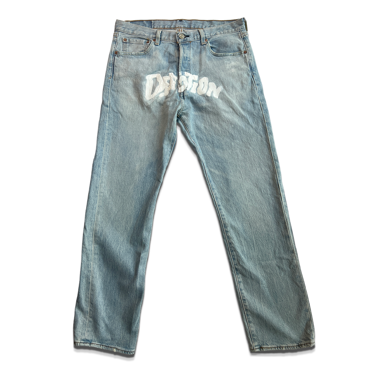 Straight Leg Light Blue Denim 006